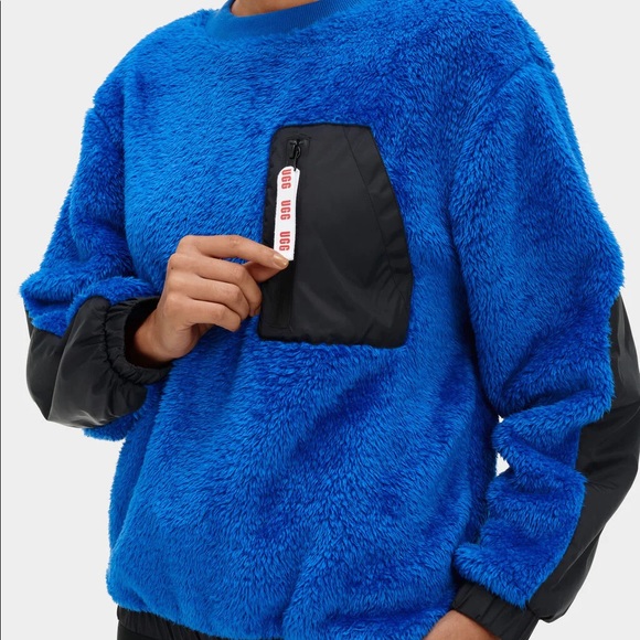UGG Niko Sherpa Fleece Pullover Sweatshirt - Picture 4 of 11